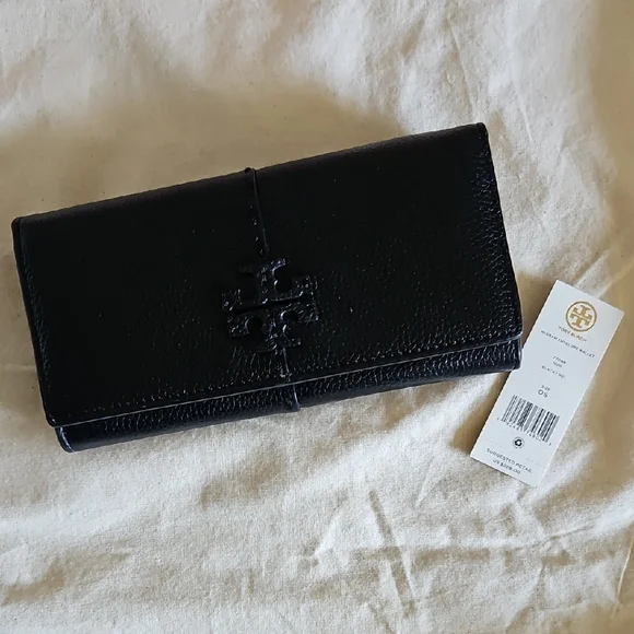 Tory Burch | Bags | Tory Burch Mcgraw Envelope Wallet Black 